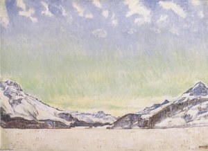 Snow In The Engadine — Ferdinand Hodler