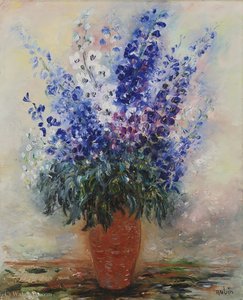 Delphinium — Reuven Rubin