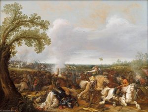 King Gustav Adolf Ii Of Sweden In The Battle Of Lutzen, 1632 — Jan Asselijn, Baroque