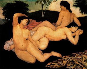 After the Bath, the Nymphs