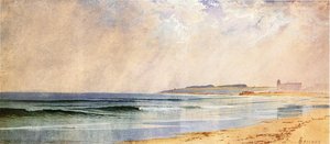 A Showery Cay - Naragansett Pier — Alfred Thompson Bricher