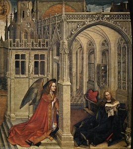Annunciation — Robert Campin (master Of Flemalle), Early Netherlandish