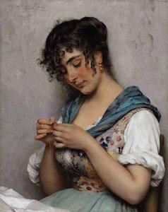 A Venetian Beauty — Eugen Von Blaas