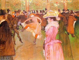 Training Of The New Girls By Valentin At The Moulin Rouge — Henri De Toulouse-lautrec, Post-impressionist Scene
