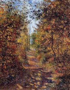 A Path In The Woods, Pontoise — Camille Pissarro