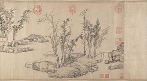明 文徵明 東林避暑圖 卷 Summer Retreat In The Eastern Grove — Wen Zhengming