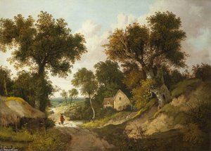 A Country Lane In Norfolk — John Berney Ladbrooke