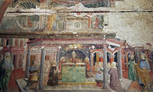 Solomon sacrifices in the Temple