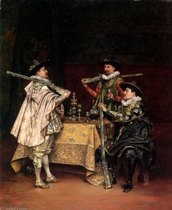 Discussing the days shoot