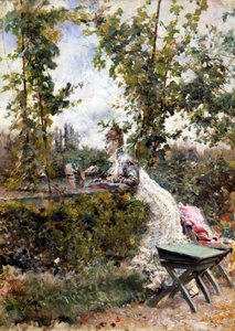 Waiting (berthe In The Countryside) — Giovanni Boldini, Belle Époque Portraiture