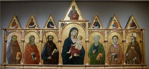 Madonna And Child With Saints (polyptych) — Ugolino Di Nerio