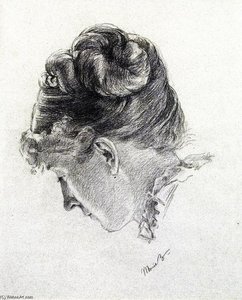 Woman's Head from the Right