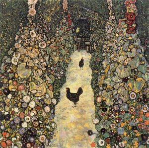 Garden Path With Chickens — Gustav Klimt