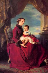 The Empress Eugenie Holding Louis Napoleon — Franz Xavier Winterhalter