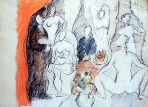 The Girls Of Avignon (study) — Pablo Picasso