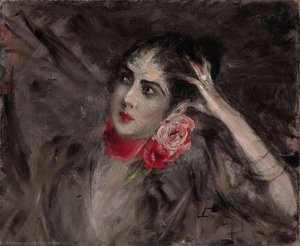 Princes Radziwill With Red Ribbon — Giovanni Boldini, Impressionism