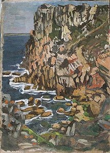 Roches Au Cap Fréhel (titre Inscrit) — Yvonne Jean Haffen