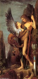 Oedipus And The Sphinx — Gustave Moreau