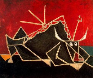 Dying Bull — Oscar Dominguez