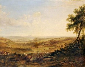 View Of Wedgwood's Pottery At Etruria — Samuel Williamson