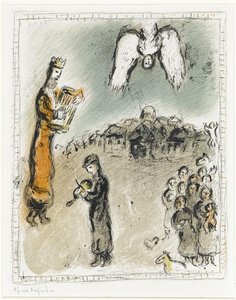 Appearance Of King David — Marc Chagall