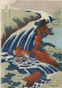 Waterfall At Yoshino In Washū — Katsushika Hokusai, Ukiyo-e