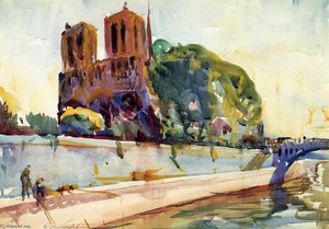 Notre Dame Cathedral, Paris — Charles Webster Hawthorne