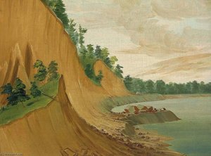 Cabane's Trading House, 930 Miles Above St. Louis — George Catlin