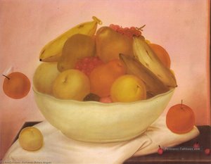 Nature Morte À L'orange Qui Tombe — Fernando Botero