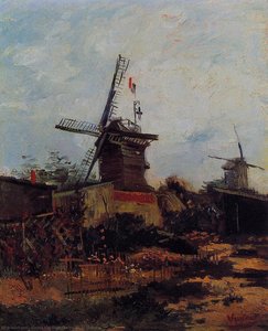 Le Moulin De Blute-fin — Vincent Willem Van Gogh, Post-impressionism