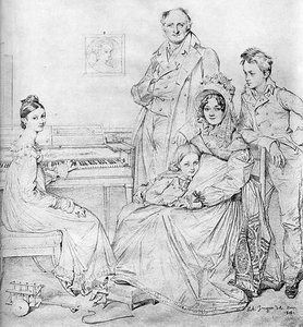 The Stamaty Family — Jean-auguste-dominique Ingres