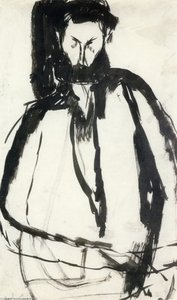 Bearded Man — Amedeo Clemente Modigliani, Expressionism