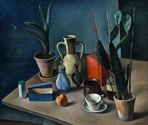 Large Still Life with Jugs and a Red Tea Caddy