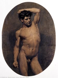 Naked male, a fighter