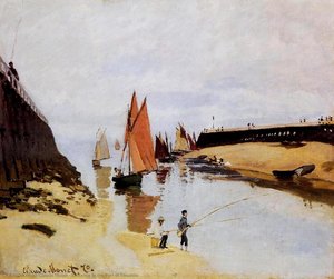 Entrance To The Port Of Trouville — Claude Monet, Impressionism
