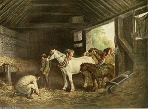 The Inside Of A Stable — George Morland