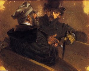 Conversation Between Two Voters — Adolph Von Menzel