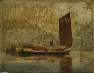 River Scene (a Norfolk Wherry) — John Sell Cotman