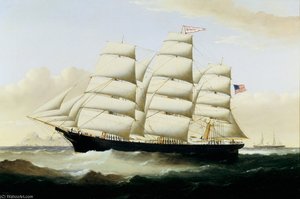 American Ship Grandee Off Holyhead — Vilijam H. Jork