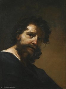 Head Of A Male Saint — Giacinto Brandi