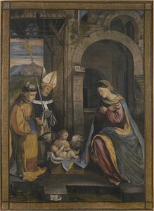 The Virgin Adoring the Child with St. Stephen and St. Antoninus of Florence