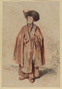 Friar, Standing — Jean-antoine Watteau, Rococo