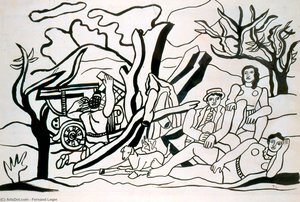 Group In The Field — Fernand Léger