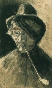 Man With Pipe And Eye Bandage — Vincent Willem Van Gogh