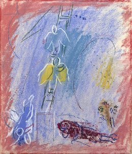 'study To ''the Jacob's Dream''' — Marc Chagall, Surrealism
