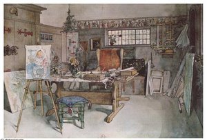 One Half On The Studio — Carl Larsson