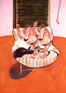 Two Figures Lying On A Bed With Attendants, 1968 B — Francis Bacon