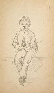 Boy With Stick — John Ottis Adams