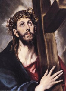 Christ Carrying The Cross (detail) — El Greco