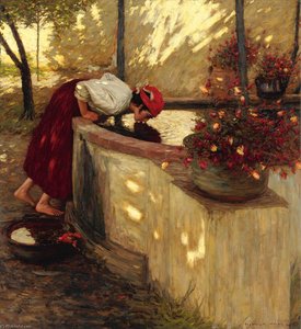 Ligurian Roses — Henry Herbert La Thangue